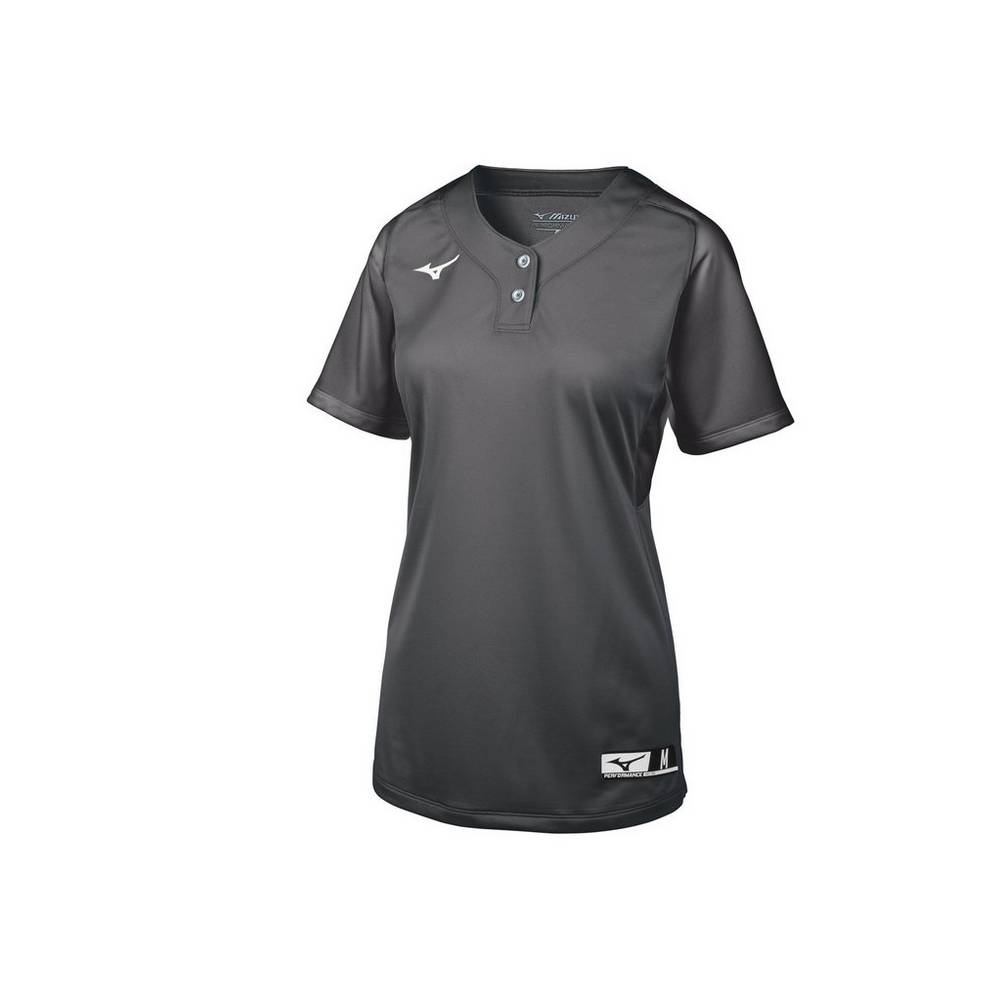 Jerseys Mizuno Aerolite 2-Button Mujer Gris Baratas VFEG-48329